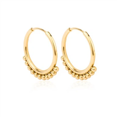 Beaded Hoops