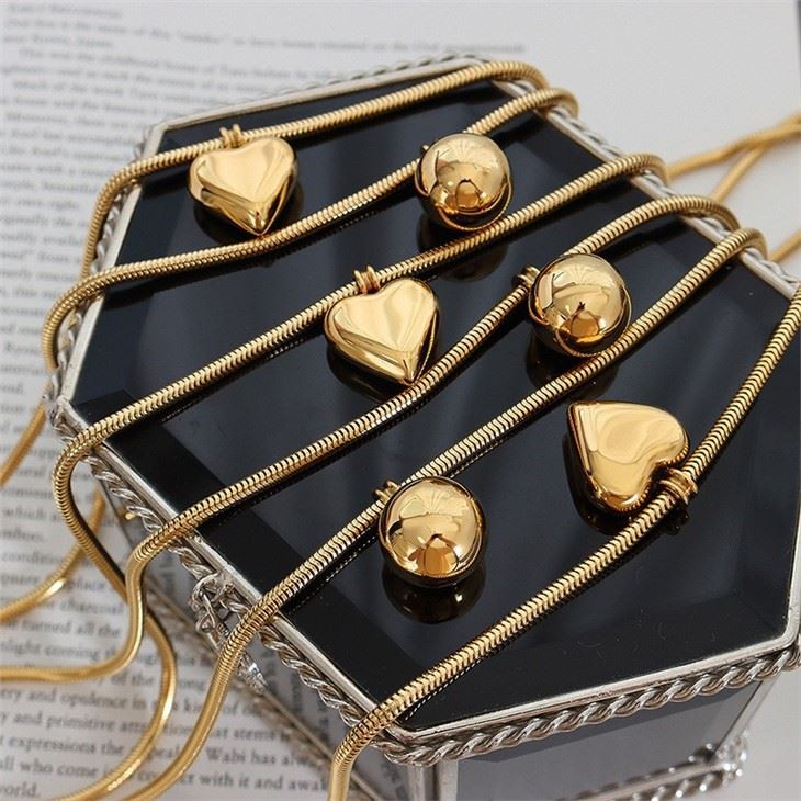 stainless steel snake chain necklace