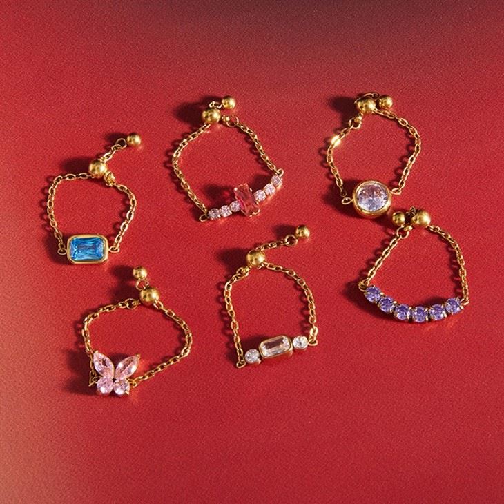 Adjustable Zircon Band Rings suppliers
