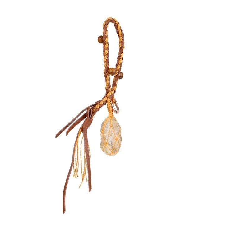 Charm Gemstone Keychain | Hand Woven Healing Accessories manufacturers