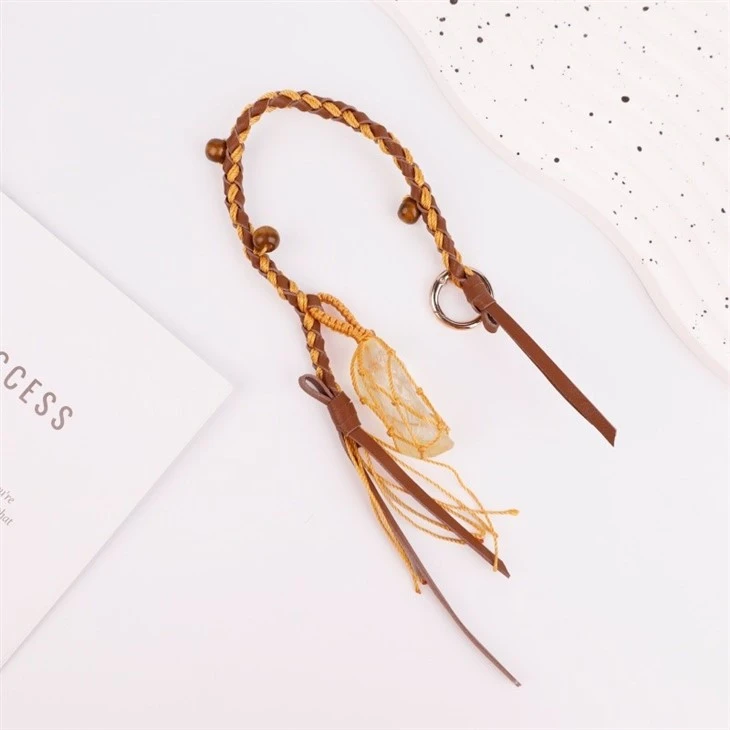 Charm Gemstone Keychain | Hand Woven Healing Accessories suppliers