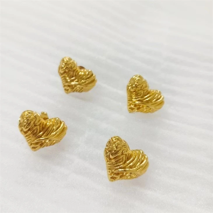 Heart Molten Earrings