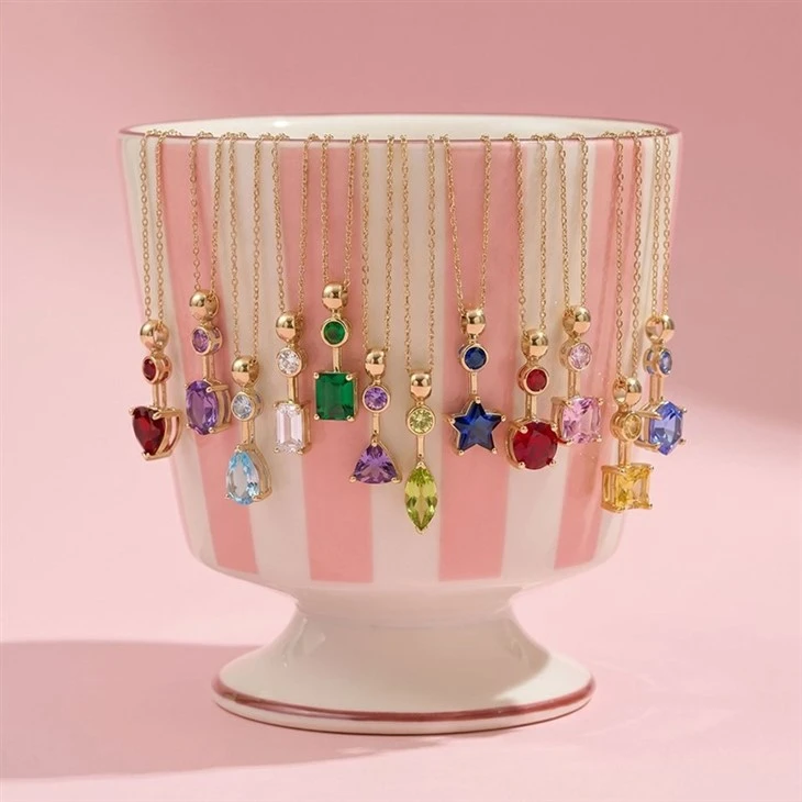 Multi Shape CZ Pendant Necklace price