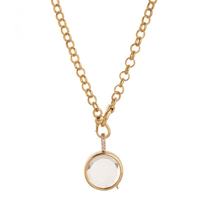 Vintage DIY Charm Locket Necklace high quality